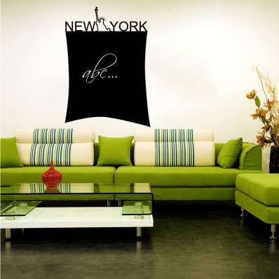 New York - Chalkboard / Blackboard Wall Stickers