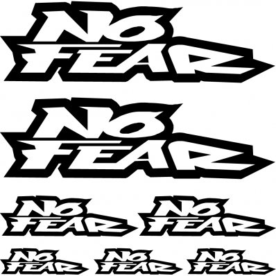 no fear Decal Stickers kit