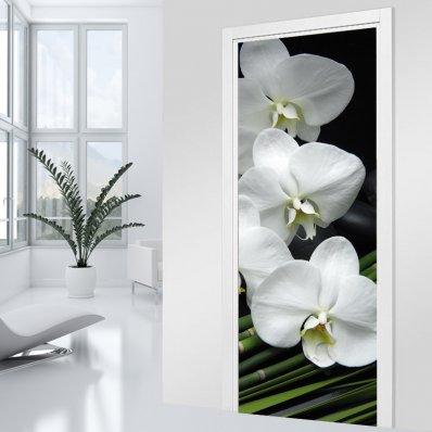 Orchid Door Stickers