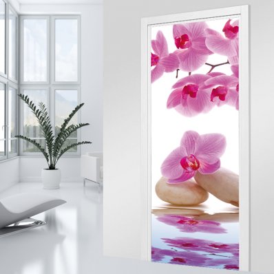 Orchid Door Stickers