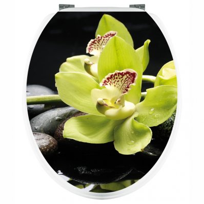 Orchid - Toilet Seat Decal Sticker