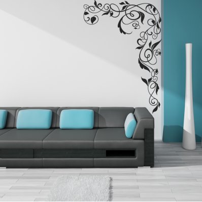 Ornamental Flowers Wall Stickers