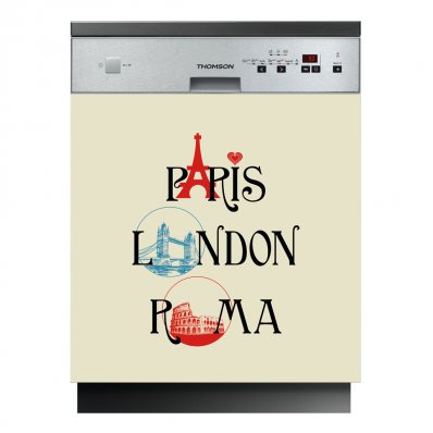 Paris London - Dishwasher Cover Panels