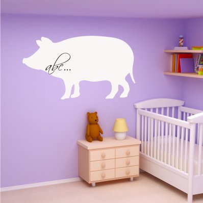 Pig -Whiteboard Wall Stickers