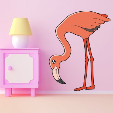 Pink Flamingo Wall Stickers