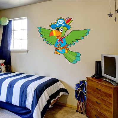 Pirate Parrot Wall Stickers