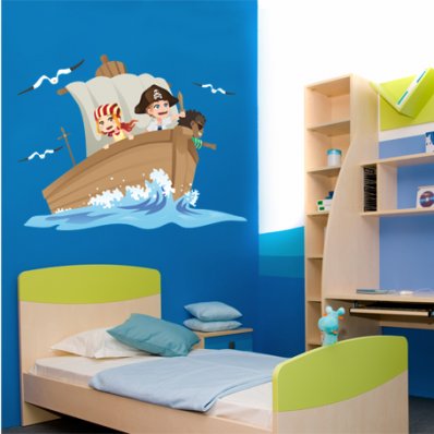 Pirate Ship Wall Stickers