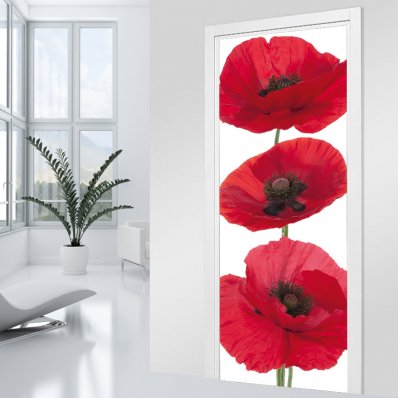 Poppy Door Stickers