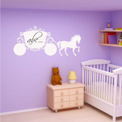 Princess carriage - Whiteboard Wall Stickers
