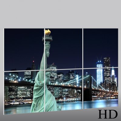 Quadro Triptico PVC New York