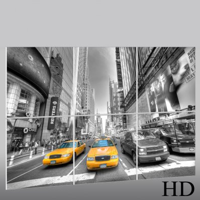 Quadro Triptico PVC New York