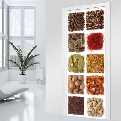 Spices Door Stickers