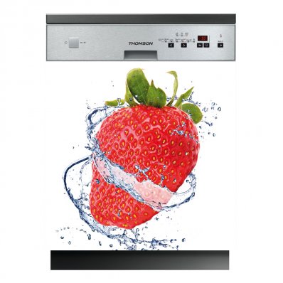 Spülmaschine Aufkleber Erdbeere