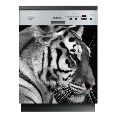 Spülmaschine Aufkleber Tiger
