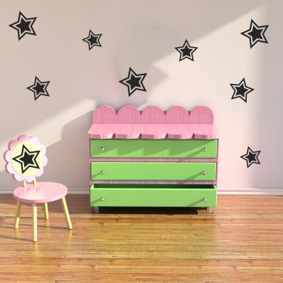 Stars Set Wall Stickers