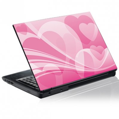 Sticker laptop exterior Grafica Inima