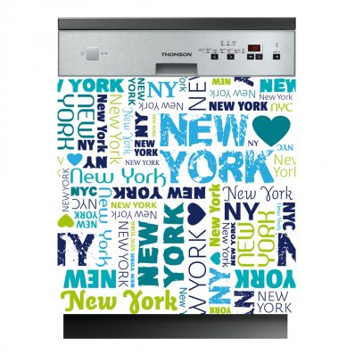 Sticker Masina de Spalat Vase New York