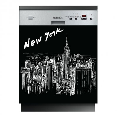 Sticker Masina de Spalat Vase New York