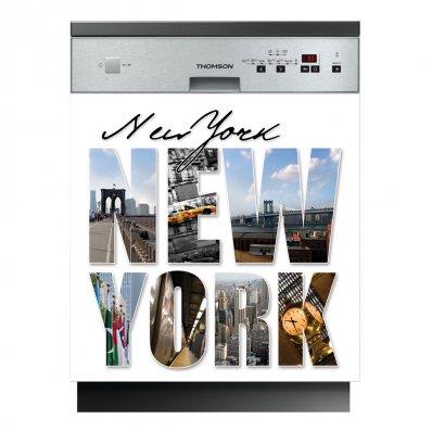 Sticker Masina de Spalat Vase New York