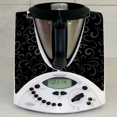 Sticker Thermomix TM 31 Banda fond Negru