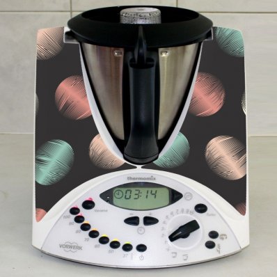 Sticker Thermomix TM 31 Design Rotund Multicolor