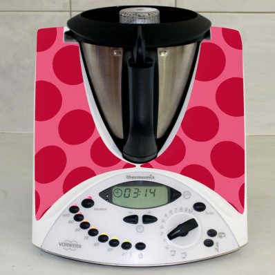 Sticker Thermomix TM 31 Rotund Rosu