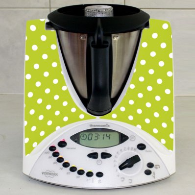 Sticker Thermomix TM 31 Verde cu Buline