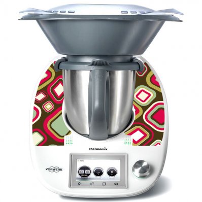 Sticker Thermomix TM 5 Patrat Abstract