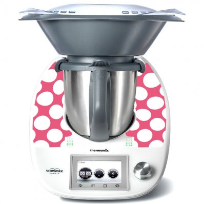 Sticker Thermomix TM 5 Rotund Alb