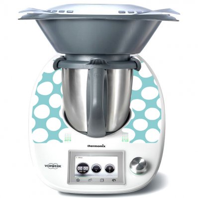 Sticker Thermomix TM 5 Rotund Alb