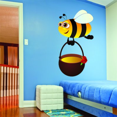 Autocollant Stickers enfant abeille