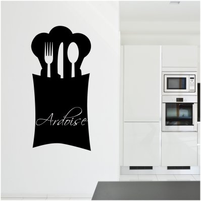 Stickers ardoise cuisine couverts