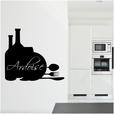 Stickers ardoise cuisine couverts