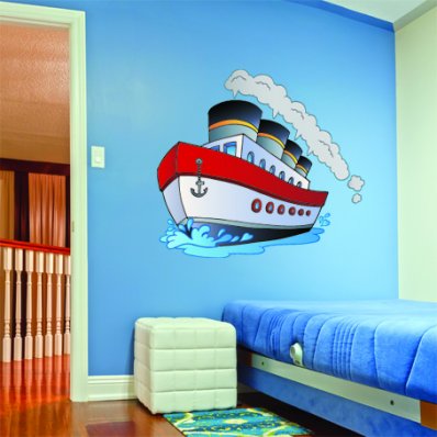 Autocollant Stickers enfant bateau