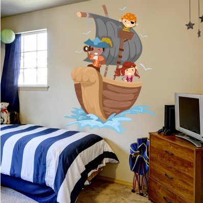 Stickers Bateau Pirate