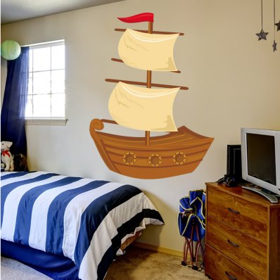 Stickers Bateau Pirate