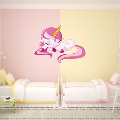 Autocollant Stickers enfant bebe licorne