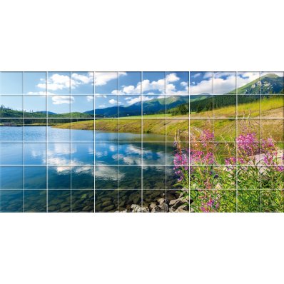 Stickers carrelage paysage