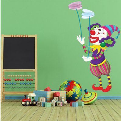 Autocollant Stickers enfant clown