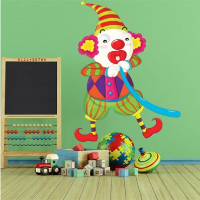 Autocollant Stickers enfant clown