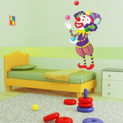 Autocollant Stickers enfant clown