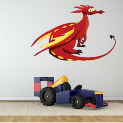 Autocollant Stickers enfant dragon