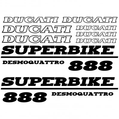 Autocollant - Stickers Ducati 888 desmoquattro