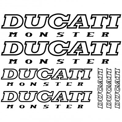 Autocollant - Stickers Ducati monster