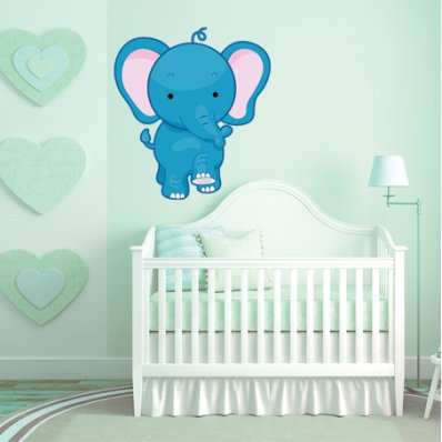 Autocollant Stickers enfant elephanteau