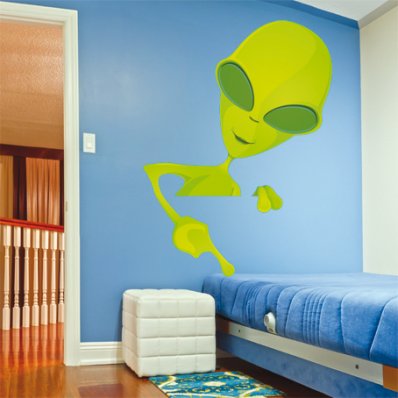 Autocollant Stickers enfant extraterrestre