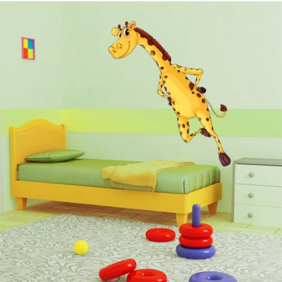 Autocollant Stickers enfant girafe