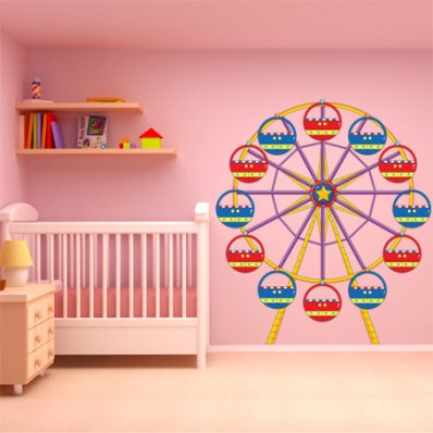 Autocollant Stickers enfant grande roue