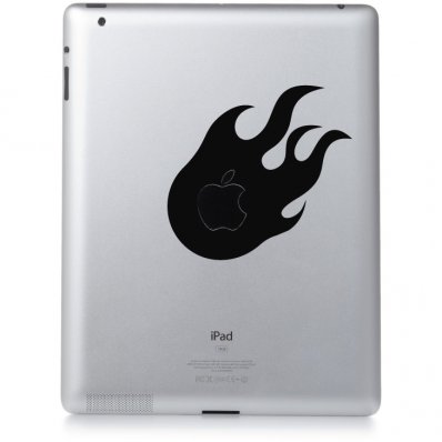 Stickers ipad 2 flaming