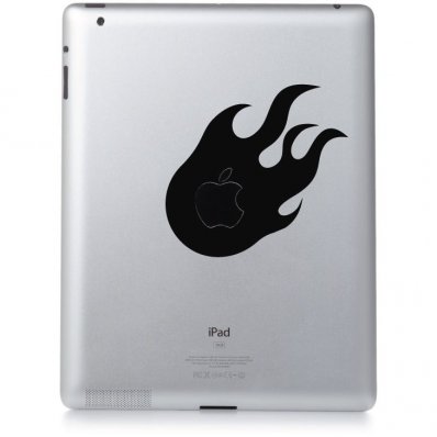 Stickers ipad 3 flaming